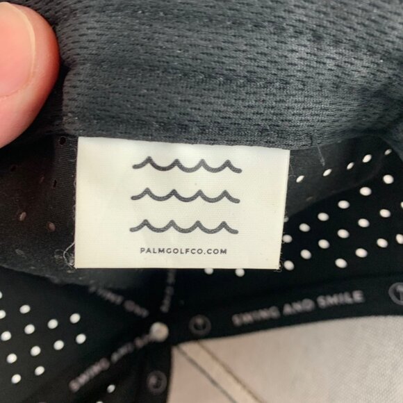 Palm Golf Co Mens Black Snapback Adjustable Hat - Picture 6 of 7
